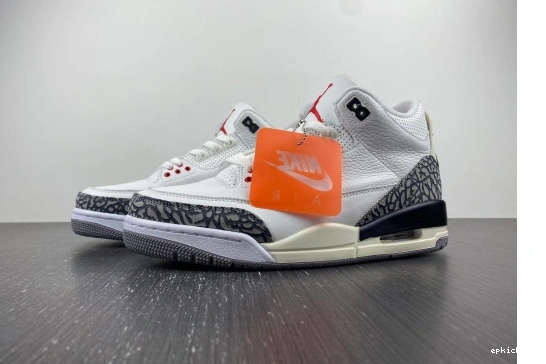 Rep EP DN3707-100 Jordan White Retro DN3707-100 3 Cement Reimagined 0212